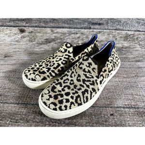 Rothy’s The Original Slip On Sneaker in Animal Print Leopard Knit Sneaker 6